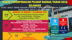 Pejabat daerah / tanah hulu langat kompleks pentadbiran daerah persiaran pusat bandar, seksyen 9 43650 bandar baru bangi tel : Pdt Hulu Selangor On Twitter Hebahan Pemberitahuan Pengoperasian Kaunter Perkhidmatan Pejabat Daerah Tanah Hulu Selangor Dalam Tempoh Perintah Kawalan Pergerakan Selangorgempurcovid19 Amalkansop Normabaharu Https T Co Cimy8hizoj