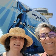 School girls in cold winter weather