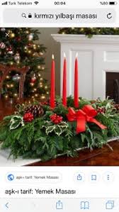 Birsen Tilki Adli Kullanicinin Yilbasi Masasi Panosundaki Pin Noel Yemek Masasi Dekorasyon