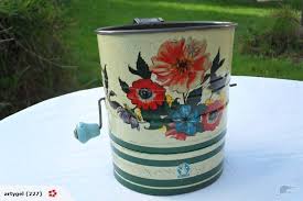 vintage tins, vintage kitchen utensils
