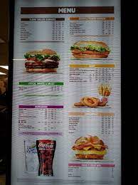 View the latest burger king prices for the entire menu including breakfast meals, burgers, whoppers, chicken sandwiches, value menu meals, and drinks. Burger King London Cab Rd Menu Prices Restaurant Reviews Tripadvisor