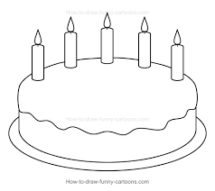 3 of 8 step 1: How To Draw A Cartoon Birthday Cake