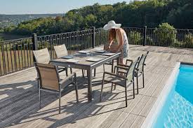 Table de jardin à grand montréal. Table Extensible Centrakor Table Extensible Exterieur Espace Exterieur