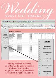 A blog about budget design and diy ideas, projects, printable planner pages and organizing. Freebie Wedding Guest List Tracker Botanical Paperworks