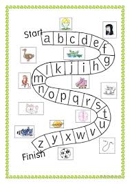 One page per letter plus you will need to have other ideas for learning the alphabet for all types of learners! Abc Game English Esl Worksheets For Distance Learning And Physical Classrooms