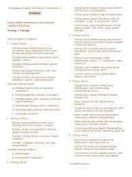 Materi pelajaran ipa kelas 4 semester 1 sd/mi lengkap. Ringkasan Materi Ipa Kelas 3 Semester 2 Energi
