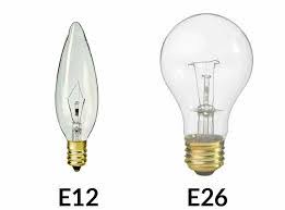 A normal household light bulb is on average a 60 watt light bulb. E12 Bulb Vs E26 Bulb What S The Difference