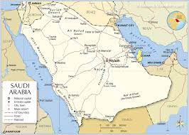 Saudi arabia contains islam's holiest cities — mecca and medina — where muslim pilgrims throng during the hajj. Political Map Of Saudi Arabia Nations Online Project