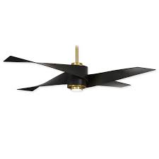 It is operated by a 3 speed wall control. Minka Aire Artemis Iv F903l Sbr Mbk 64 Modern Ceiling Fan W Led Light Soft Brass