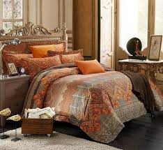 Some call it terracotta and others refer to it as amber, but there's no denying the popularity behind this warm hue. Burnt Orange Comforter Sets Amazing Brown And Burnt Orange Bedding 25 For Luxury Duvet Covers Decoration Ideas Brown Comforter Sets Comforter Sets Bedding Sets