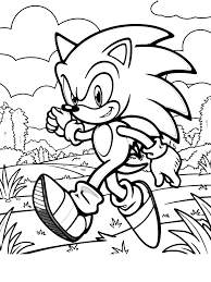sonic desenho para colorir facil
