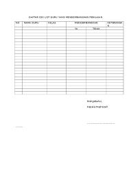 Daftar hadir peserta by astri nurwidayati 18984 views. 8 Format Standar Penilaian 150 Daftar Hadir Pengambilan Raport