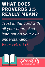 Proverbs 3 5 Meaning Of Trust In The Lord With All Your Heart Proverbs Proverb With Meaning Book Of Proverbs
