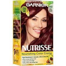 Garnier Nutrisse Nourishing Hair Color Creme 452 Dark Reddish Brown 1 Kit Walmart Com In 2020 Hair Color Temporary Hair Color Nourishing Hair