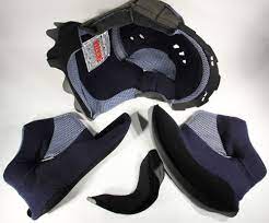 L001320 Shark Helmet Rsx Complete Lining With Cheek Pads Chin Xl New Shark Shark Helmets Cheek Pad Helmet