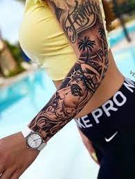 Half sleeve tattoos can be very badass, cool, girly, or whatever you want them to be, because your upper arm is a perfect canvas for your creativity. 24 Popular Sleeve Tattoos For Women In 2021 The Trend Spotter