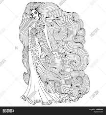 Dyeing your hair is only a few clicks away! Girls With Long Hair Coloring Pages Learny Kids