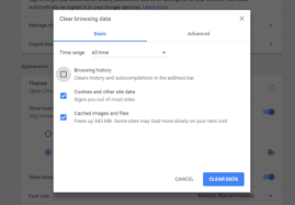 This means that you can easily locate any websites that you had previously visited. How To Clear The Cache And Cookies In Your Web Browser Information Technology Services