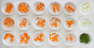 Cut remaining cup of butter into chunks and distribute over the vegetables. Mise En Place An Essential Guide To Classic Vegetable Cuts Crush Mag