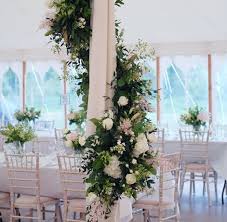 Pillar Decoration Hanging Wedding Decorations Church Flower Arrangements Wedding Venue Decorations
