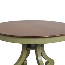 Rubber wood frame, mdf top, mdf, oak veneer shelf wood finish: 64 Off Pier 1 Pier 1 Marchella Round Dining Table Tables