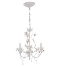 Hampton Bay Kristin 3 Light Antique White Hanging Mini Chandelier Home Supply Inc