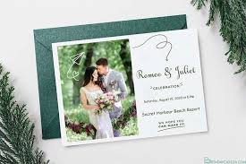 Romeo & juliet handmade paper invitations: Latest Green Wedding Invitations Cards With Photo
