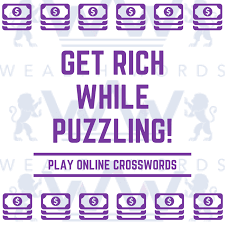 Get Rich By Playing Crossword With Wealth Words Crossword Puzzles Words Wordpuzzles Money C Word Puzzle Games Online Puzzle Games Crossword Puzzle Games