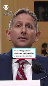 Former counsel to VP Mike Pence Greg Jacob says there was “no justifiable  basis” to conclude a vice president had authority to overturn an election.  #news #jan6hearings