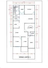 Desain rumah 6x15 m ada musholanya. Pin Pa Denah Rumah