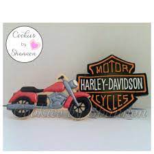 Harley Davidson Motorcycles Cookies Theme Car Cookies Sugar Cookies Decorated