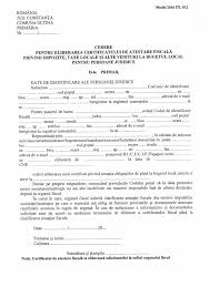 Certificat de atestare fiscala in cazul persoanelor fizice (model itl010). Formulare Comuna Oltina