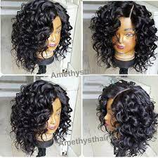 Lace Color 100 Virgin Human Hair Hair Color 130 150 180 200 Density Need Extra Fee Front Lace Wigs Human Hair Curly Bob Wigs Wig Hairstyles