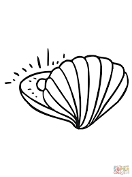 Coloring Page Oyster Coloring Page
