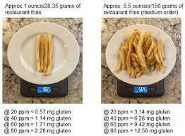 A small order of what about the calories in homemade fries? Frontiers Gluten Free Foods Cooked In Shared Fryers With Wheat A Pilot Study Assessing Gluten Cross Contact Nutrition