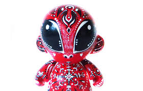 How To Paint Munny Doll Red Alien Vinyl Toys Painting Alien