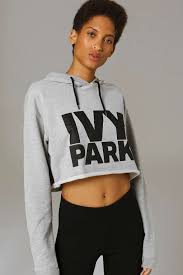 Gray i low rise sculptured capri activewear bottoms size 00 (xxs, 24). Cropped Logo Detailed Hoodie By Ivy Park Cropped Hooded Sweatshirt Ivy Park Clothing Women Hoodies Sweatshirts