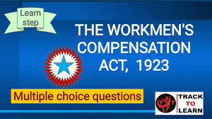 Introduction the growing complexity of industry in this country, with the increasing use of machinery and consequent danger to workmen, along with the comparative poverty of the workmen themselves, rendered it advisable that they should be. Jpo Mcqs Of The Workmen S Compensation Act 1923 Youtube
