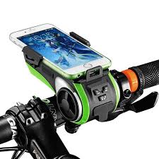 Rockbros Multifunction Bicycle Phone Holder Bike Light Bluetooth Audio Powerbank Cycling Ring Bell Bicycle Accessories Outdoor Bicycle Bicycle