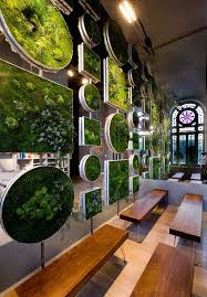 Modern Moss Room Divider Green Interior Design Green Interiors Living Wall