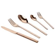 Carl Mertens Livorno 30 Tlg Besteck Set Farbe Kupfer Je 6 X Menuloffel Gabel Messer Kaffeeloffel Und Kuchengabeln Besteck Besteck Kupfer Besteck Set