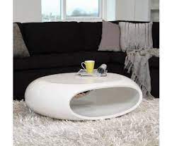 Coffee table with oval glass top high gloss white living room table 45.3 x 25.2 (l x w) buolo small coffee table for small spaces wood white, oval coffee, console, sofa & end tables : White Oval Cocktail Table Modern And Cool Coffee Table White Coffee Table White Gloss Coffee Table