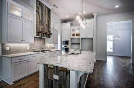 Gray tiles, dandelion patterned tile, white subway tile. Shiplap Kitchens Design Ideas Designing Idea