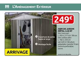 Abri jardin à acheter à petit prix. Offre Abri De Jardin Manor Gris Chez Super U