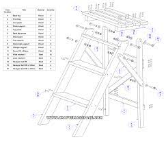 This simple wood step stool is classic in its construction and gives shorter folks a bit of a boost wherever it's needed. Folding Step Ladder Plan Step Ladder Dresser Woodworking Plans Step Stool Diy