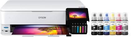 Tropffreie düse zum problemlosen nachfüllen und wiederverschließbarer deckel zur 23. Buy Epson Ecotank Photo Et 8550 Wireless Wide Format Color All In One Supertank Printer With Scanner Copier Ethernet And 4 3 Inch Color Touchscreen Online In Vietnam B08r5m2hdh