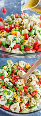 Garden Veggie Tortellini Pasta Salad Recipe Pasta Salad With Tortellini Pasta Dishes Recipes