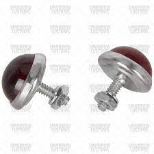 Glass License Plate Reflectors Red License Plate Reflectors Glass