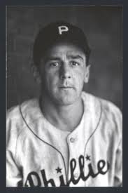 TED CIESLAK Real Photo Postcard RPPC 1944 Philadelphia Phillies George  Burke