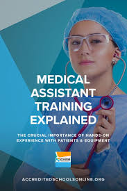 Our complete guide to medical assistant training programs and schools gives you the information medical assistant taking care of senior woman. Medical Assistant Training Explained Accredited Schools Online Medical Assistant Training Medical Assistant Medical Assistant Career